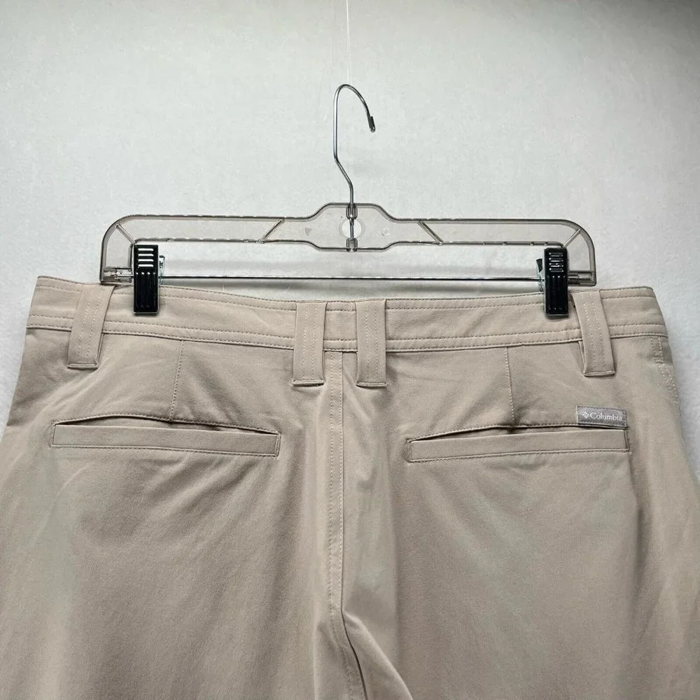 Columbia Shorts Mens 34Wx10L Regular Fit Cargo Performance Stretch Walking Beige - Picture 5 of 12